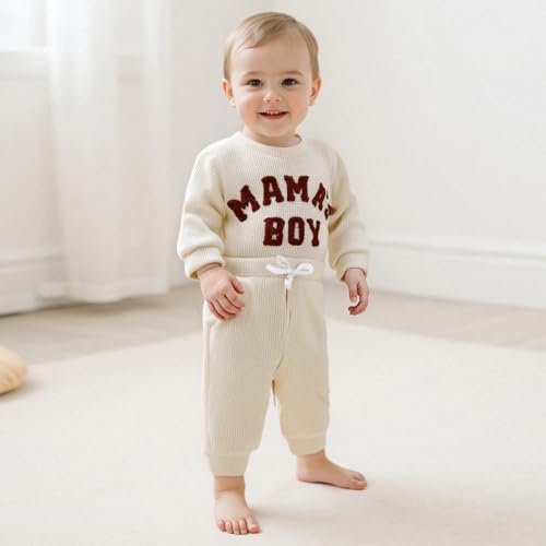 Giraropa Newborn Baby Boy Clothes Rib Knit Romper Jumpsuit Solid Sweater - Image 2
