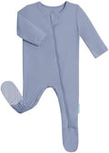 PurComfy Bamboo Viscose Baby Zipper Footie Pajamas, 0-3-6-9-18-24 Months | Ideal by PurComfy
