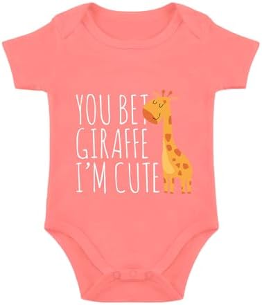 listery Funny Baby Clothes Boy Cute Giraffe Baby Funny Newborn by listery