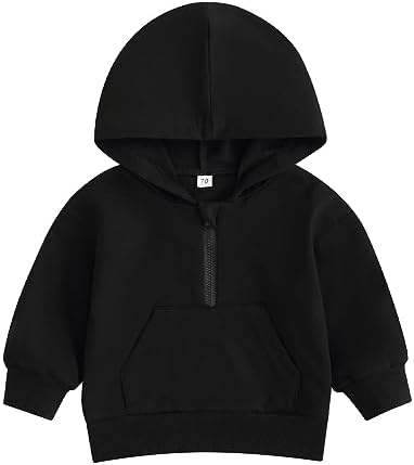 Unisex Baby Boy Girl Clothes Hooded Sweatshirts Solid Color Long Sleeve Hoodies by LedyChampswiinToddlerBaby
