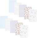 Hudson Baby Cotton Flannel Burp Cloths 10-Pack, Modern Safari Friends, One Size by HudsonBaby