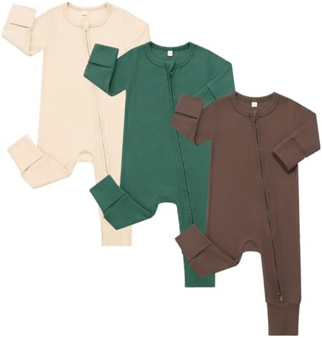 Bafeicao 3 Pack Baby Boy Girl Rompers by Bafeicao