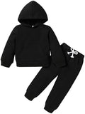 YOUNGER TREE Baby Clothes for Girls Boy Solid Color Hoodie and Sweatpants by YOUNGERTREE
