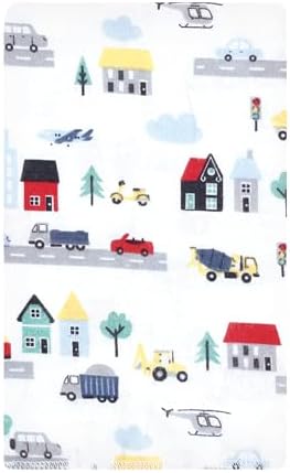 Luvable Friends Hudson Baby Flannel Burp Cloths 10pk, Metro City Life - Image 2