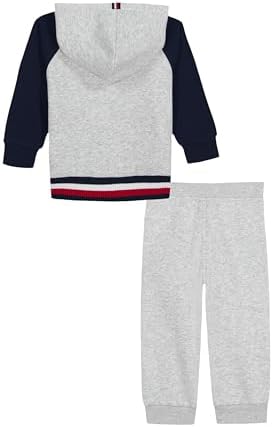 Tommy Hilfiger Baby Boys' 2-piece Fleece Set, Sweatshirt and Jogger Sweatpant - Image 2