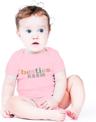 Besties Just Like Our Moms Baby Bodysuit Best Friend Baby Bodysuit Mom Besties - Image 2
