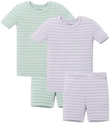 AVAUMA Stripe Pattern Baby Boys Girls Pajama Set Kids Toddler Snug fit Ribbed by AVAUMA