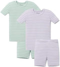 AVAUMA Stripe Pattern Baby Boys Girls Pajama Set Kids Toddler Snug fit Ribbed by AVAUMA