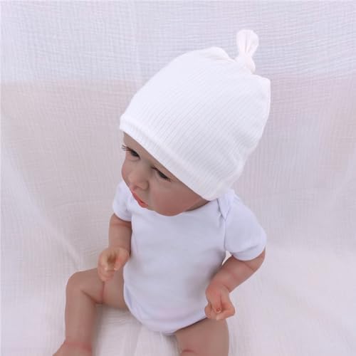 Silky Satin Lined Newborn Hat Hair Care Knot Beanie Hats - Image 4