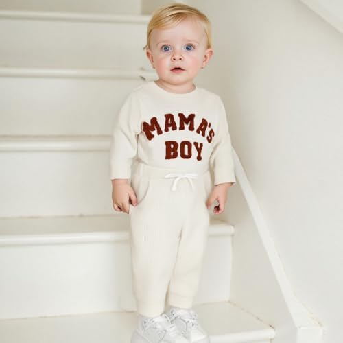 Giraropa Newborn Baby Boy Clothes Rib Knit Romper Jumpsuit Solid Sweater - Image 5