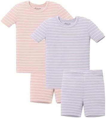 AVAUMA Stripe Pattern Baby Boys Girls Pajama Set Kids Toddler Snug fit Ribbed by AVAUMA