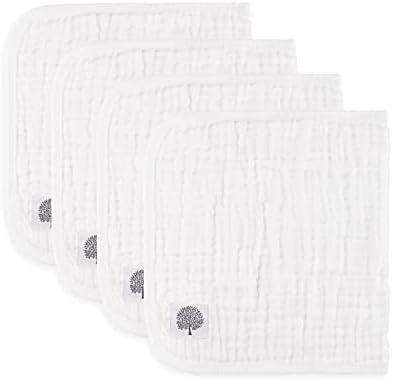 Parker Baby Co. Large 100% Cotton Muslin Burp Cloths, soft burping cloths by ParkerBabyCo