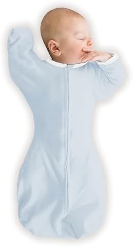 SwaddleDesigns Organic Transitional Swaddle Sack, Arms Up Half-Length Sleeves & by SwaddleDesigns