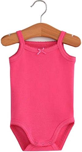 Girls Spaghetti Strap Bodysuit Sleeveless Tank Top Cotton One-Pieces Pack of - Image 2