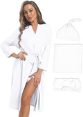 Maternity Robe with Matching Swaddle Blanket Set, Maternity Barhrobe Delivery by QTECLOR
