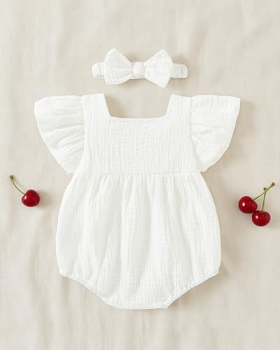 Vibebox Baby Girls Clothes Summer One-sies Romper Outfit Preemie-18 Months - Image 4