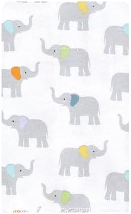 Luvable Friends Hudson Baby Flannel Burp Cloths 10pk, Soft Elephant - Image 2