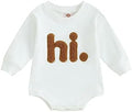 VISGOGO Newborn Infant Baby Boy Oversized Romper Sweater Bodysuits Coming Home by VISGOGO