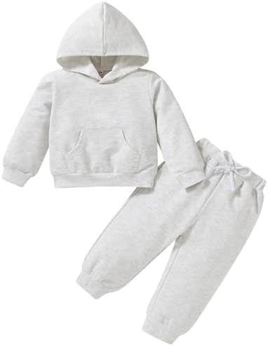 Happy Town Baby Fall Outfits for Girl Boy Long Sleeve Hoodie Top and Long by HappyTown