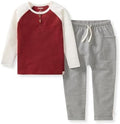 Burt's Bees Baby Boys Shirt and Pant Set, Long Sleeve Top & Bottom Outfit Bundle by BurtsBeesBaby