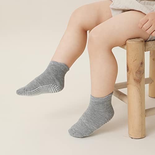 Aroveea Toddler Socks Non Slip Grip Ankle Baby 12 Pack - Image 2