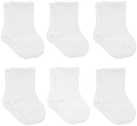 bistyle Baby Grip Ankle Socks 6 Pairs | Newborn Infant Toddlers Sock Organic by bistyle