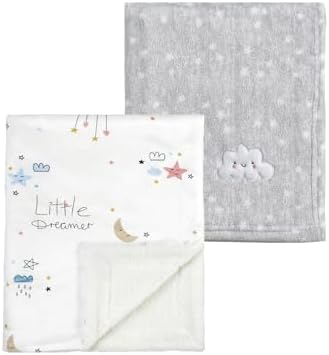 CREVENT 2Pcs 30''X40'' Cute Cozy Fluffy Warm Baby Blankets by CREVENT