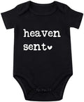 Heaven Sent Baby Bodysuit Religious Pregnancy Announcement Baby Romper Unisex by Unknown