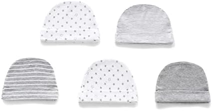 MAMIMAKA Baby Hat and Mittens Set Newborn Baby Hats Caps - Image 2