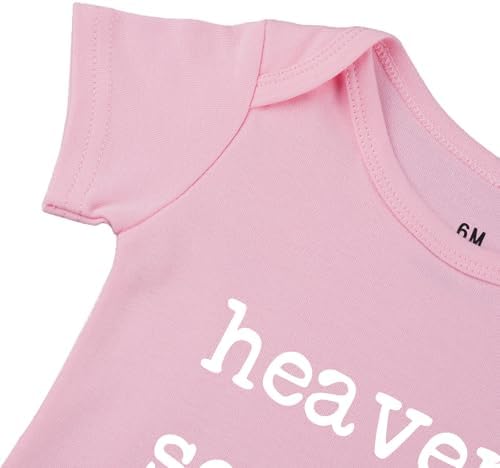 Heaven Sent Baby Bodysuit Religious Pregnancy Announcement Baby Romper Unisex - Image 5