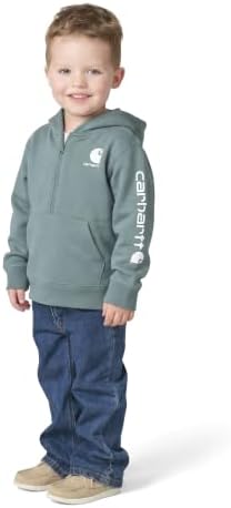 Carhartt Kid's CA6873 Half-Zip Logo Sweatshirt - Image 6