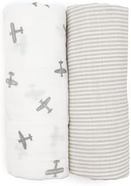 Little Unicorn 100% Certified Natural Organic Cotton Muslin Swaddle Blanket 2 - Image 6
