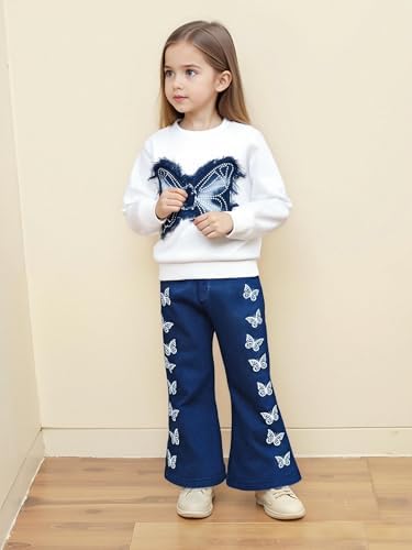 Renotemy Toddler Baby Girl Clothes Fall Winter Outfits Gifts 12Months-5T - Image 2