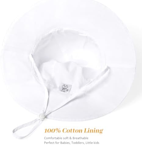 Baby Girl Sun Hat Kids Summer Beach Wide Brim Hats Toddler Bucket Hat - Image 5