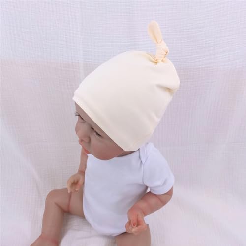 Silky Satin Lined Newborn Hat Hair Care Knot Beanie Hats - Image 6