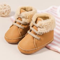 Meckior Toddler Baby Boys Girls High Tops Ankle Sneakers Soft Anti-Slip Sole PU - Image 5