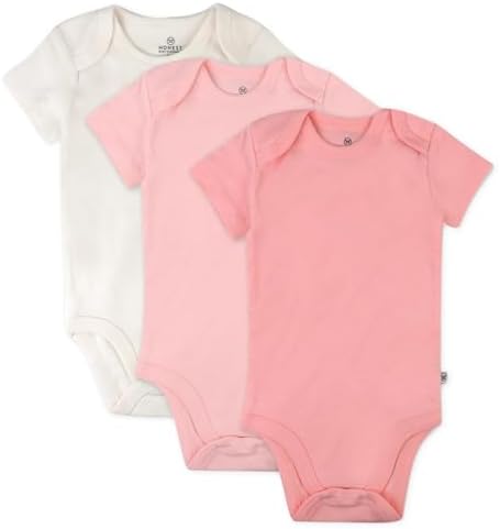 HonestBaby unisex-baby 3-pack Short Sleeve Bodysuits One-piece 100% Organic by HonestBaby