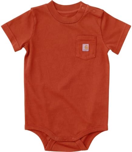Carhartt Kid's CA5027 Short-Sleeve Pocket Bodysuit by Carhartt