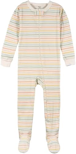 Gerber Baby Boys & Girls 4-Pack Footed Pajamas - Image 3