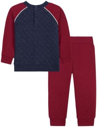 Tommy Hilfiger Baby Boys' 2-piece Fleece Set, Sweatshirt and Jogger Sweatpant - Image 2