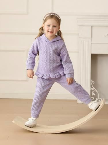 Mioglrie Baby Toddler Girl Clothes Infant Fall Winter Hoodie Solid Outfits - Image 2