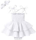 YOUNGER TREE Baby Girl Clothes Infant Summer Romper Dress Sleeveless Bodysuit by YOUNGERTREE
