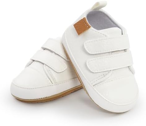 Meckior Toddler Baby Boys Girls High Tops Ankle Sneakers Soft Anti-Slip Sole PU - Image 3