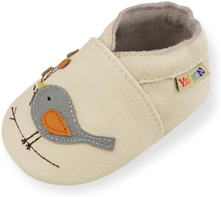 YALION Baby Soft Leather Shoes Suede Sole Infant Toddler First Walking Sports by YALION