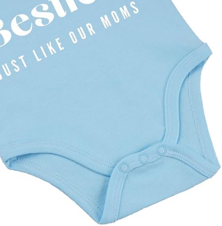 Besties Just Like Our Moms Baby Bodysuit Best Friend Baby Bodysuit Mom Besties - Image 6