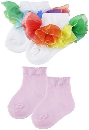 PrinceSasa Little Baby Girl Princess Lace Ruffles Socks Set - Image 2