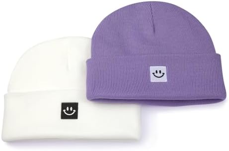 MaxNova 2 Pack Baby Beanie Fleece Lined Knit Toddler Hat - Image 2