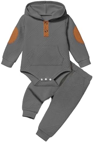 Fommy Baby Boy Clothes Colorblocked Long Sleeve Hoodie + Long Pants 2PCS Fall by Fommy