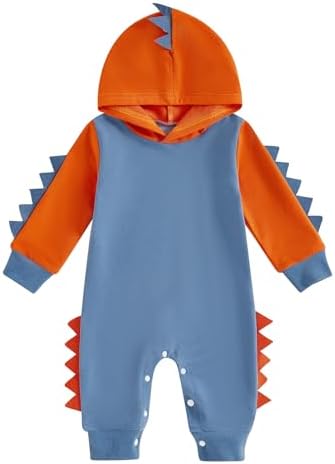 Fall Baby Clothes Newborn Boy Girl Hoodie Romper Long Sleeve Jumpsuit Winter by LedyChampswiinToddlerBaby