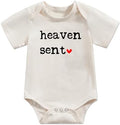 Newborn Infant Baby Bodysuit Funny Letters Print Clothes Short Sleeve Romper by Unknown